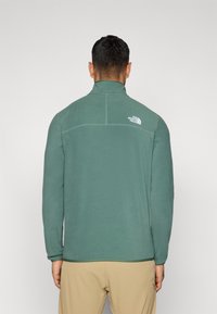 The North Face GLACIER 1/4 ZIP - Felpa in pile - duck green