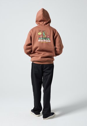 WEEKEND LANDSCAPERS HOOD - Sweatshirt - brown