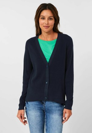 MIT V-AUSSCHNITT - Cardigan - blau