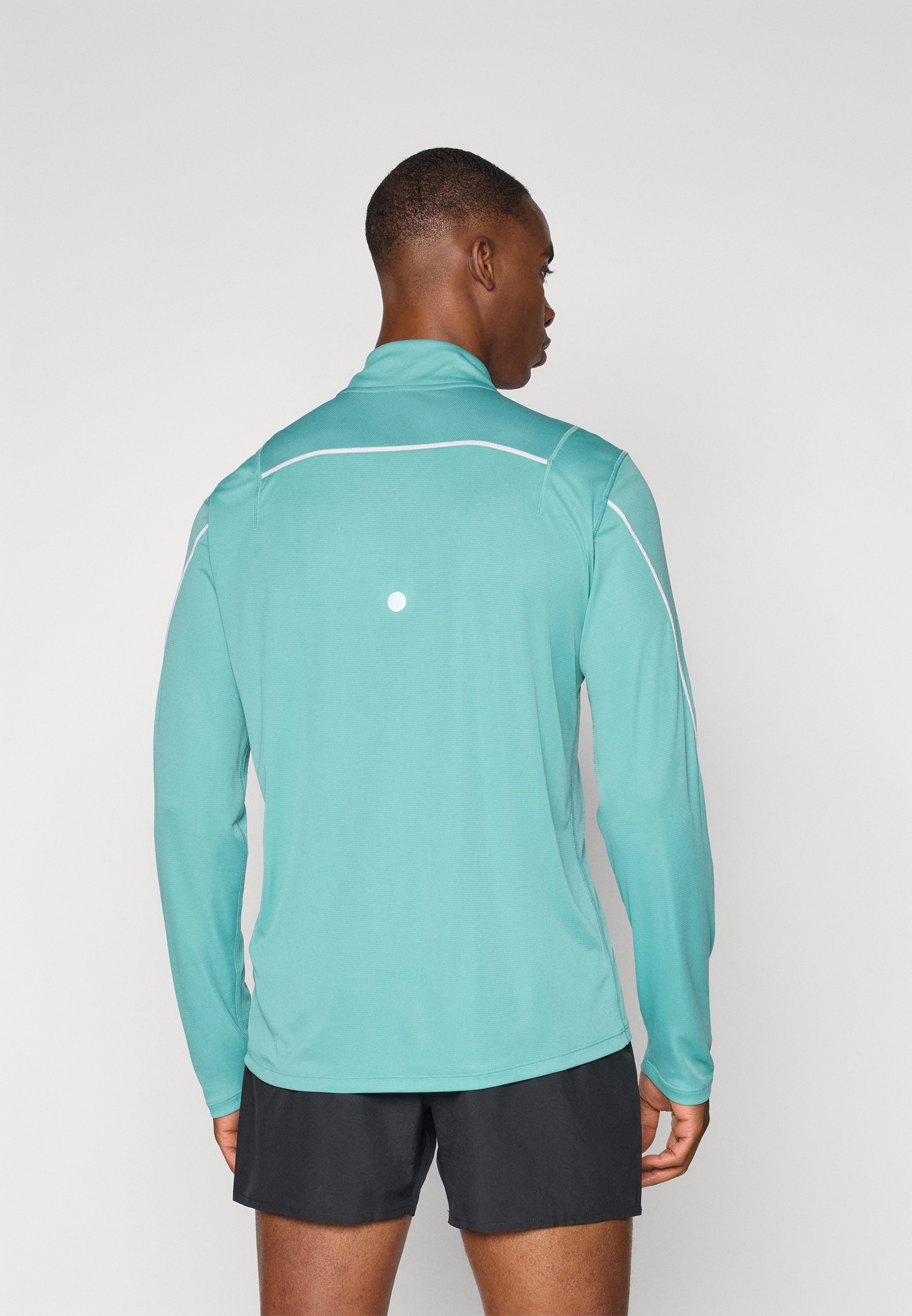 ASICS ROAD LITE SHOW 1/2 ZIP TOP - Long sleeved top - light teal