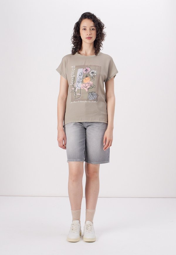 ONLFLORA ART FOIL BOX - Print T-shirt - alayna2