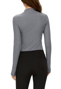 QS MIT ROLLSAUM - Longsleeve - grau meliert