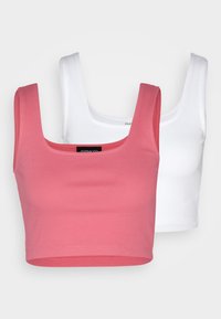 2 PACK - Top - pink/white