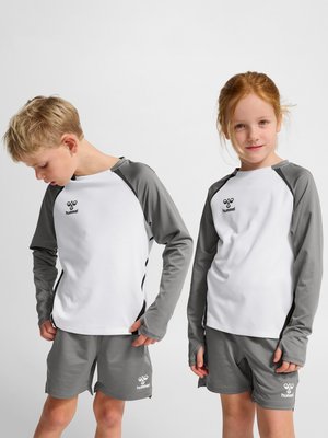 Hummel, Langarmshirt - white steel gray