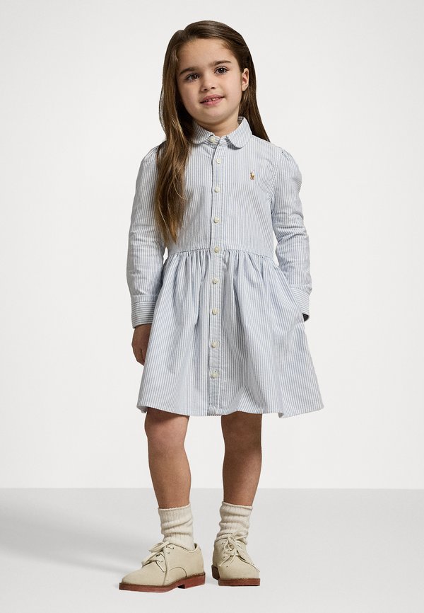 STRIPED COTTON OXFORD SHIRTDRESS - Blusenkleid