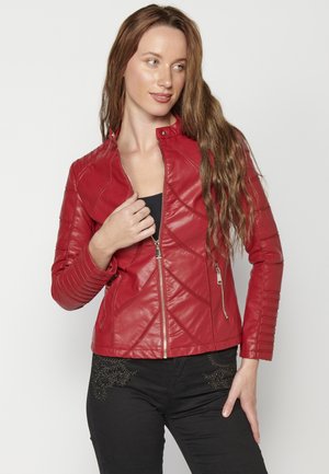 Koroshi EFFECT  - Chaqueta de cuero sintético - rojo   red