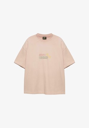 PULL&BEAR, STWD GALLERY - T-SHIRT - T-shirt imprimé - pink