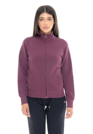 LEONE 1947, WOMAN FULL ZIP NEVER WITHOUT - Sweat zippé - mauve wine