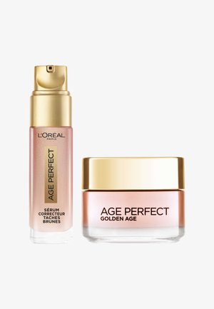 L'Oréal Paris ROUTINE SÉRUM CORRECTEUR TACHES BRUNES & SOIN JOUR RE-FORTIFIANT - Set de soins du visage - transparent