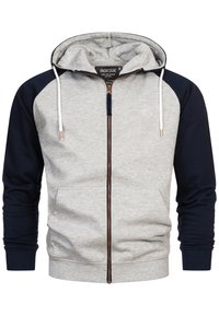 INPULKO - Zip-up sweatshirt - lt grey mix