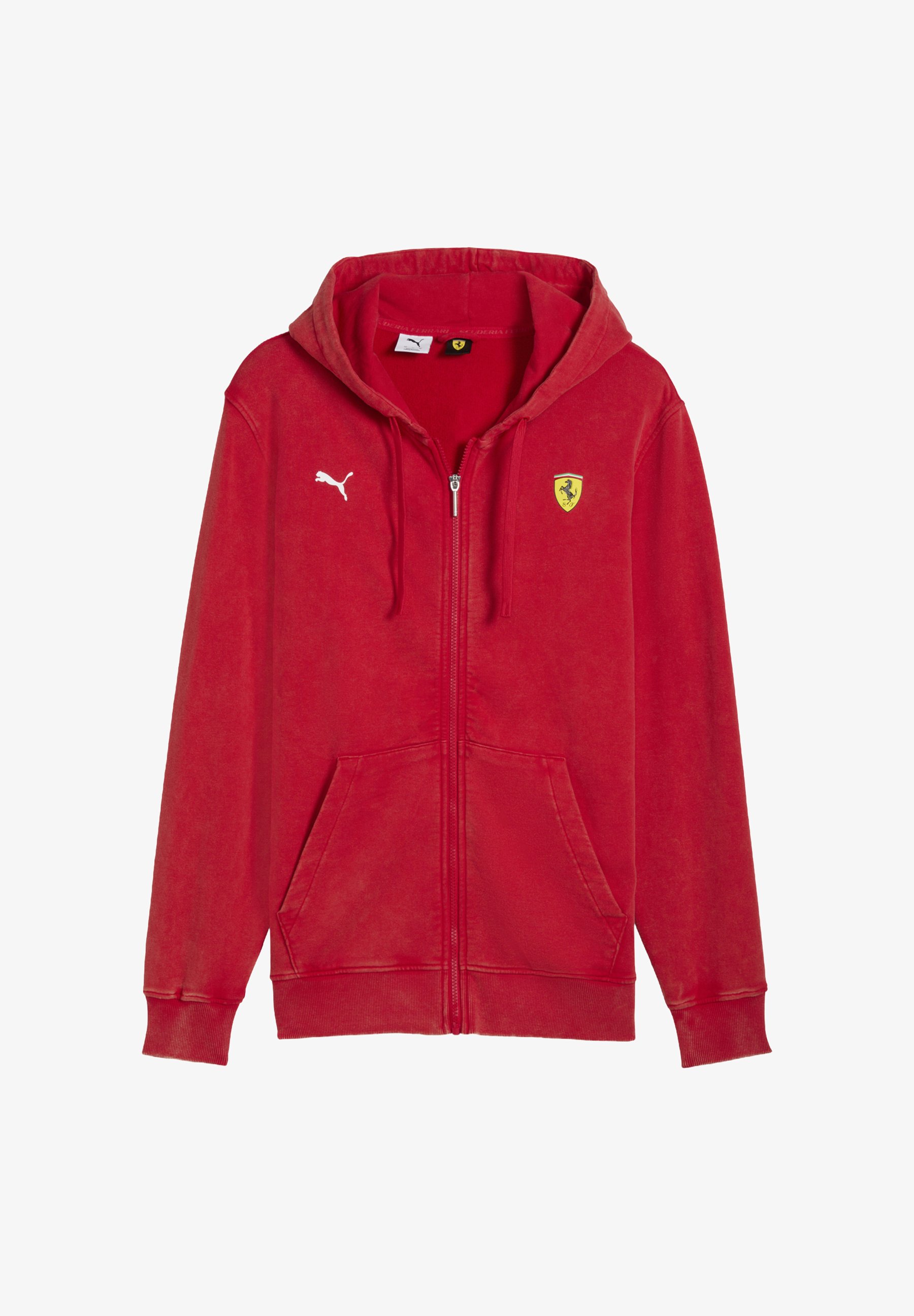 Puma SCUDERIA FERRARI KAPUZEN Felpa con zip rosso corsa/rosso