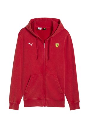 SCUDERIA FERRARI KAPUZEN - Sweat zippé - rosso corsa