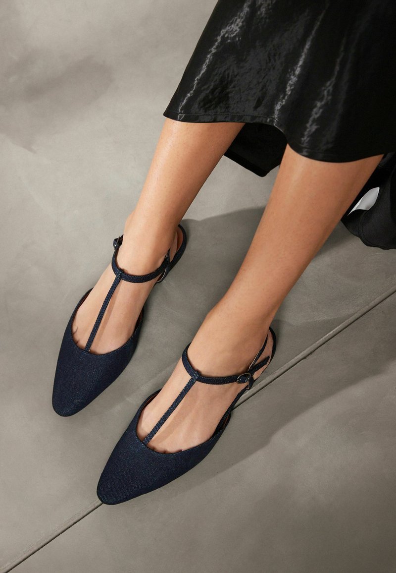 Next FOREVER COMFORT - Baletkurpes ar atvērtu aizmuguri - denim