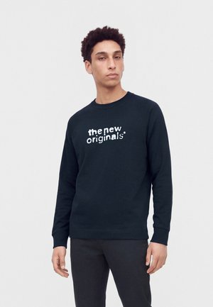 The New Originals, AIRBRUSHED EMBLEM LONGSLEEVE - Блуза с дълги ръкави - navy