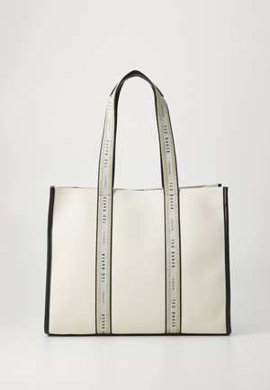 Ted Baker GEORJEY BRANDED WEBBING TOTE - Velká kabelka - ecru