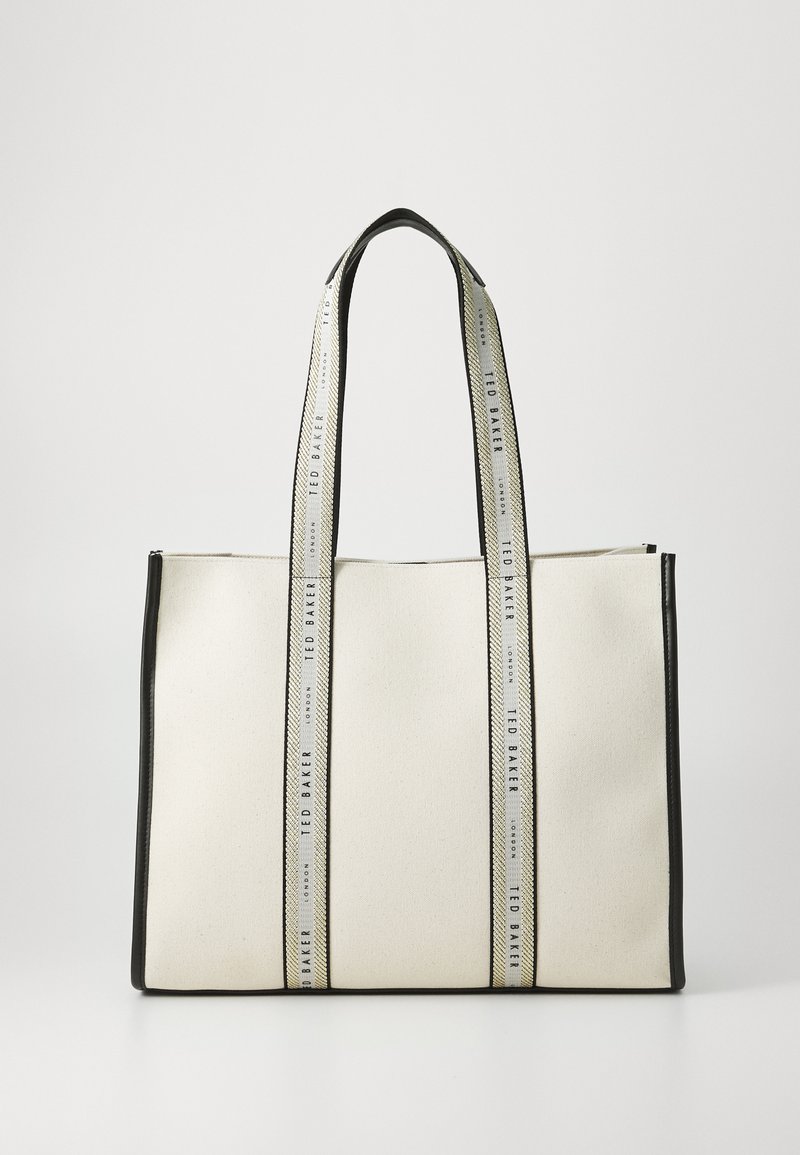 Ted Baker GEORJEY BRANDED WEBBING TOTE - Τσάντα Tote - ecru