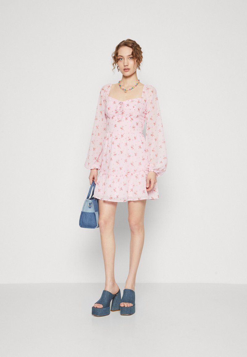 hollister pink floral dress Hollister Drop Waist Halter Mini Dress at Hamilton Place in Chattanooga, TN