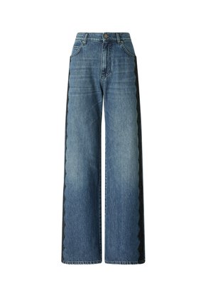 Pinko, 101733-A3G8 WANDA WIDE LEG TROUSERS - Wide Leg - dark blue
