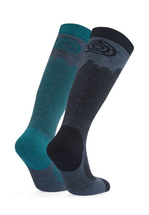 2 PACK - Socks - black dark turquoise