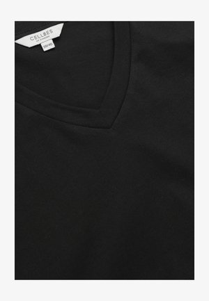 Cellbes of Sweden, JERSEY TOP WITH SHORT, FOLD UP SLEEVES - T-shirts basic - black
