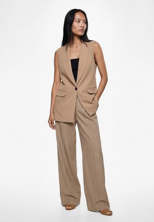 Koton, LONG BLAZER - Bodywarmer - brown