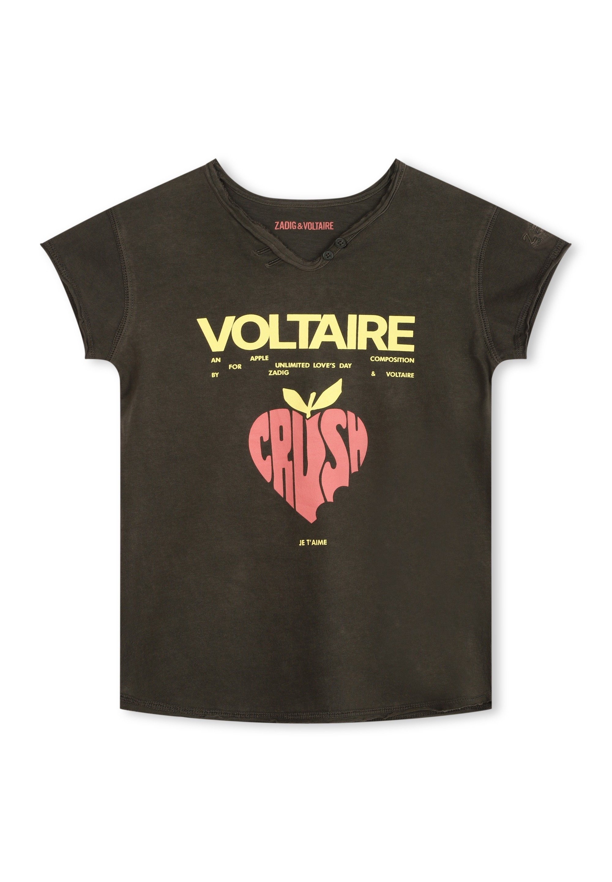 Tシャツ・カットソー ZADIG&VOLTAIRE  PALM T-SHIRT Zadig&Voltaire Tommy palm trees white t-shirt