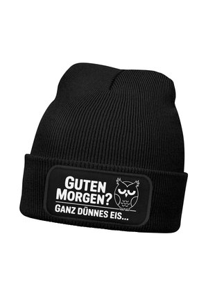 SPRUCH MORGENMUFFEL GESCHENKIDEE  - Beanie - schwarz