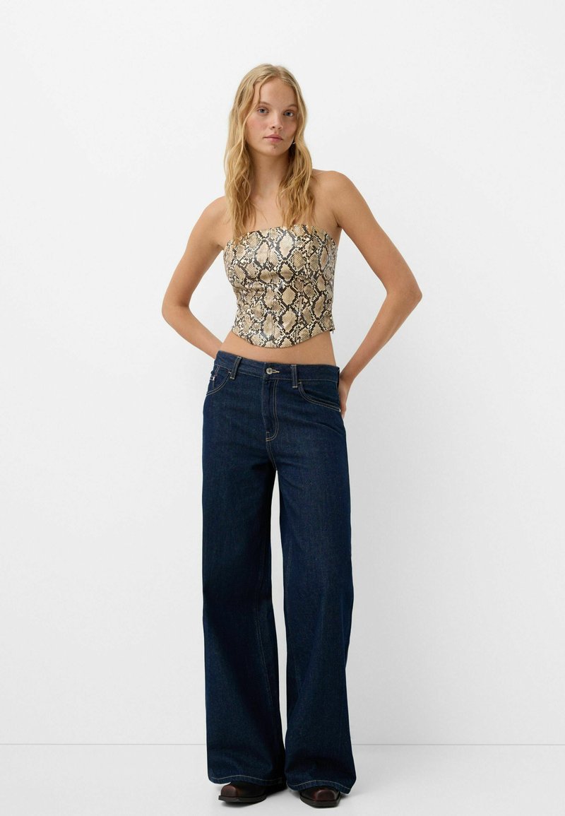 Bershka Top camel Bershka Top camel