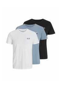 3ER-PACK GEDRUCKT RUNDHALS - Lihtne T-särk - black