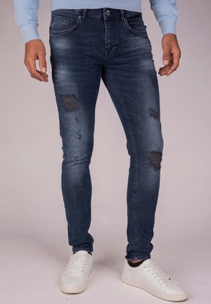 Vaqueros slim fit - blue-black denim