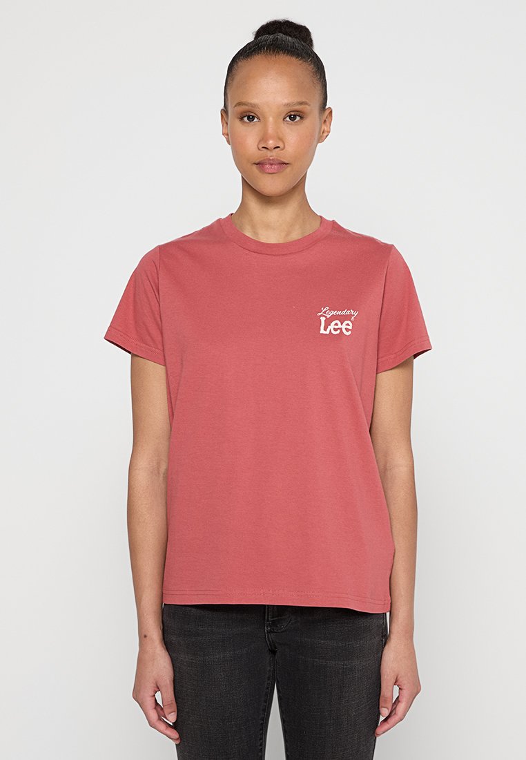 Lee T-shirt basic bruin