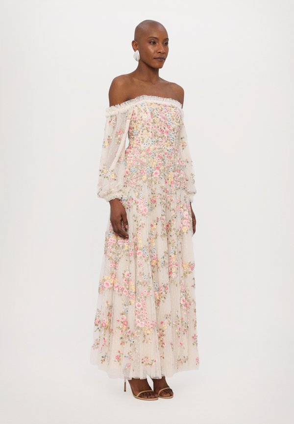 LUNARIA WREATH OFF SHOULDER LONG SLEEVE GOWN - Occasion wear - cream2