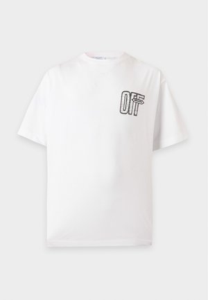 OFF-WHITE, MOTION ARROW SKATE TEE - Μπλουζάκι με στάμπα - white