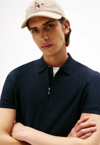 Tommy Hilfiger LONG SLEEVE - Polo shirt - navy blue