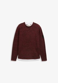 Selected, burned red black mouline