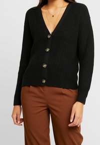 Pieces Strickjacke - black