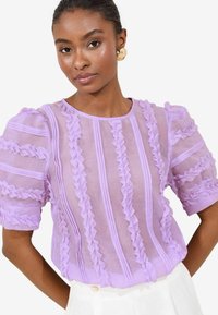 REGULAR FIT - PUFF SLEEVE DETAIL - Pluus - purple