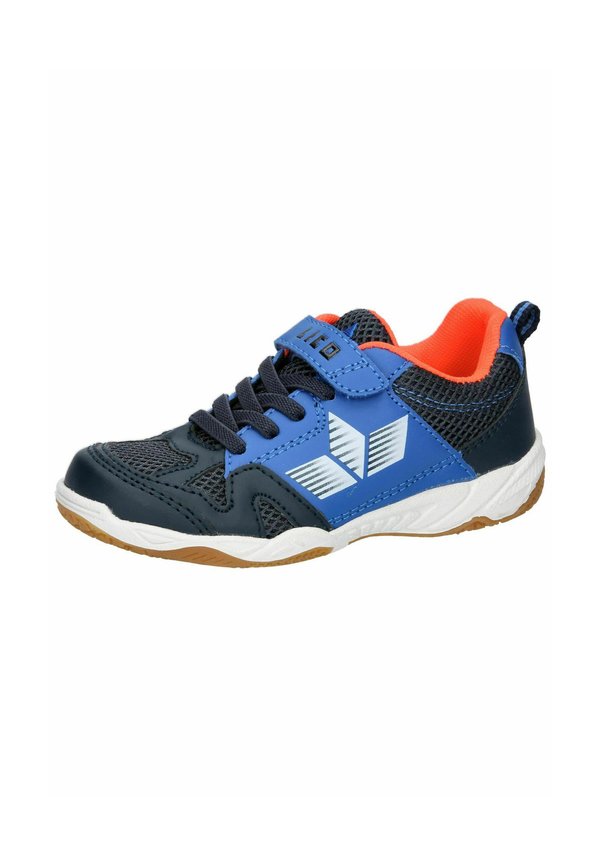 Walkingschuh – marine blau orange