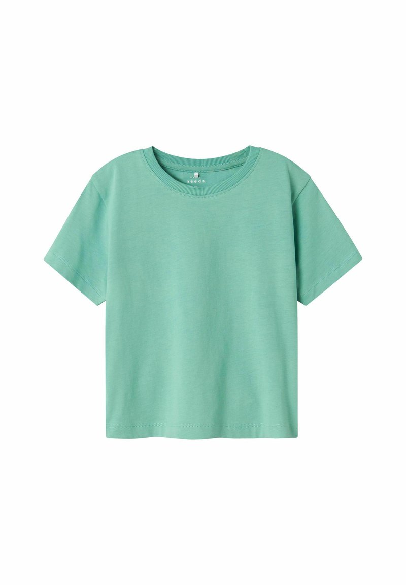 name it T-shirt basic lichtgroen gemêleerd