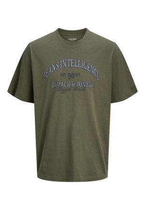 Jack & Jones DENVER GRAPHIC TEE - Nyomott mintás póló - dusty olive