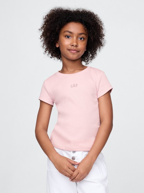 LOGO TEE GIRLS - Basic T-shirt - rosa