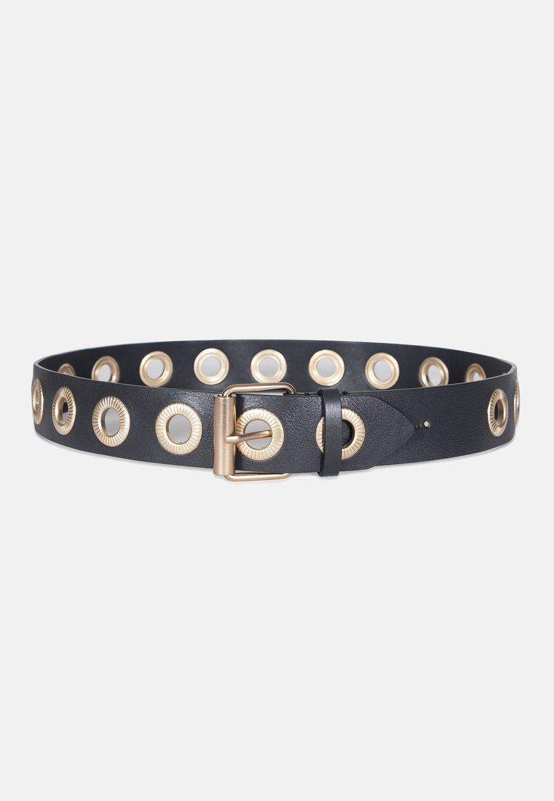 AllSaints TEXTURED EYELET - Belt - oxford/gold-coloured  display picture 1