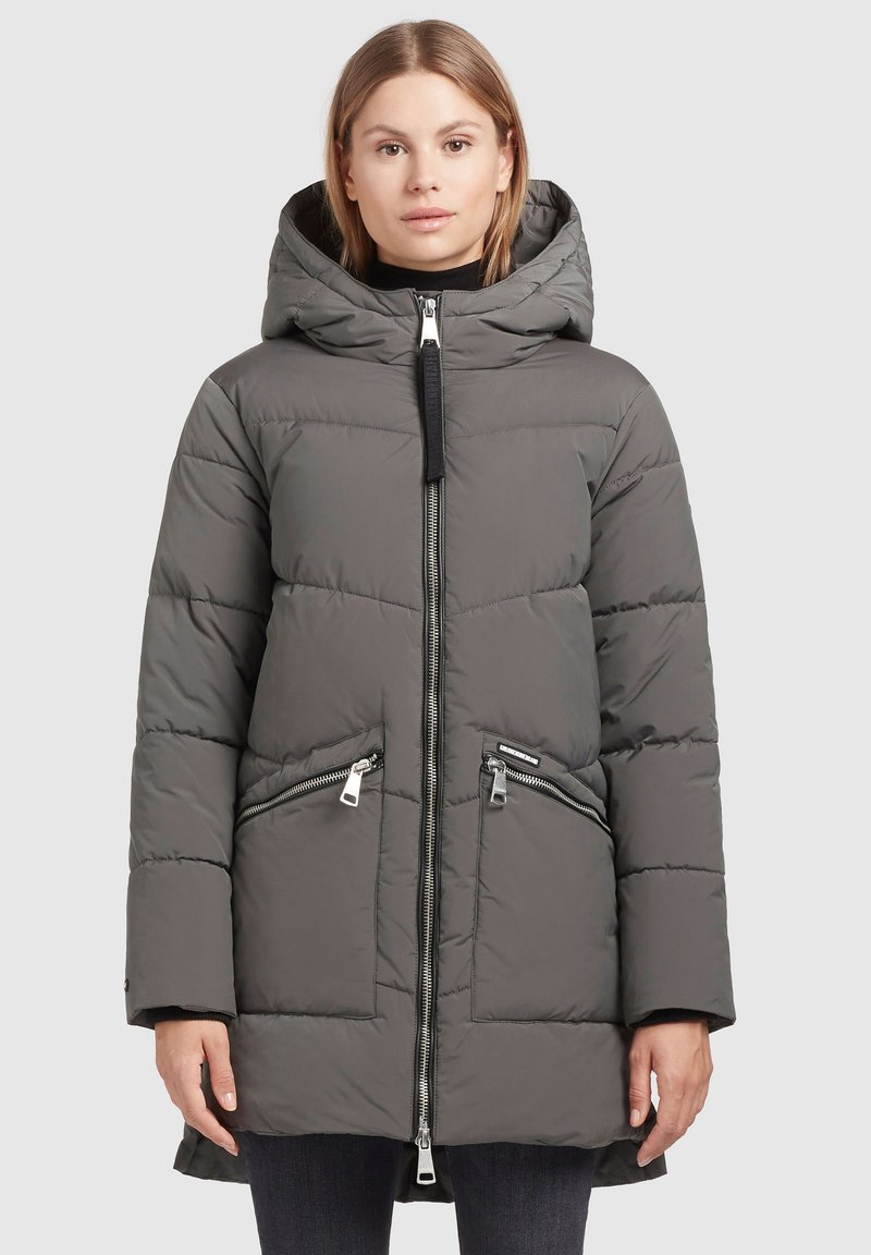 Damen Parkas | khujo BINE Wintermantel graugrün/grün - PF30607 Damen Parkas | khujo BINE Wintermantel graugrün/grün - PF30607