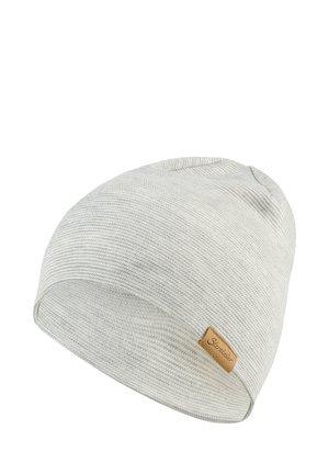 Sterntaler, BEANIE MIT FEINEN STREIFEN, ZWEI TRAGEVARIANTEN UNISEX - Beanie - mittelgrau