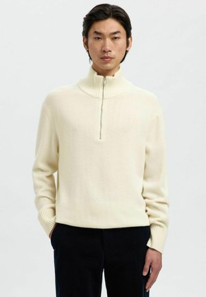 HALF-ZIP - Džemper - angora