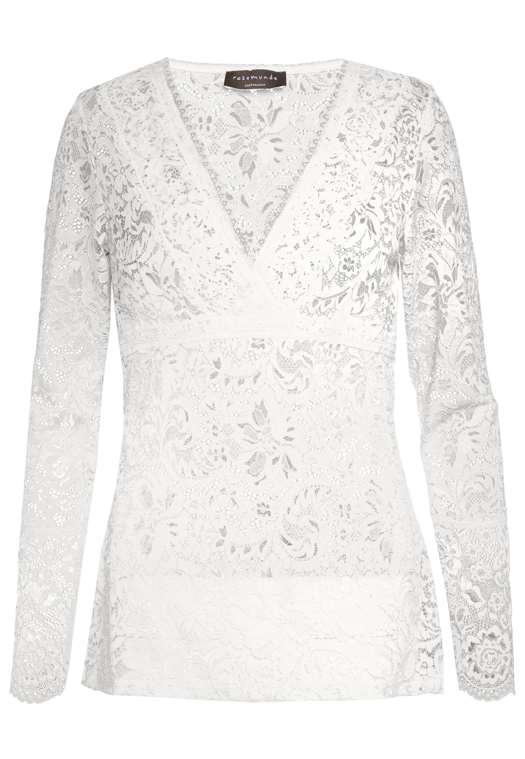 Rosemunde SILK MIX T SHIRT REGULAR LS WLACE Bluser Black Blouse Rosemunde Bluser - Dameklær er billig
