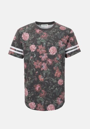 Pier One, T-shirt imprimé - black/red/green