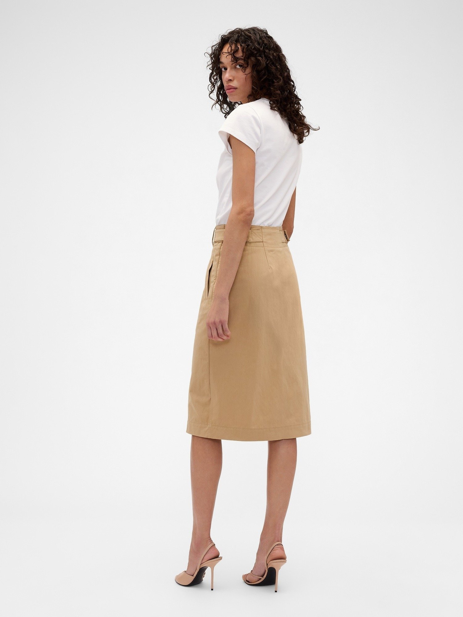 GAP GAP VICTORIA BECKHAM CARGO SKIRT - A-line skirt - mojave/beige