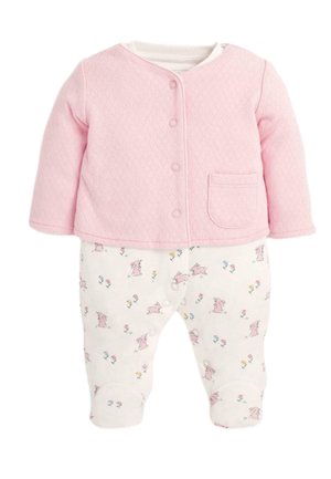 JOJO MAMAN BÉBÉ 2-PIECE SLEEPSUIT & JACKET SET . - Nattdräkt - pink