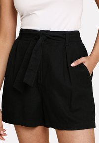 Threadbare THB LAURENCE TIE WAIST - Šortky - black